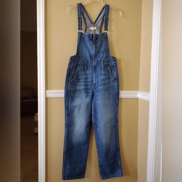 NWT Madewell Straight Leg Denim Overalls Size Small - Picture 6 of 13